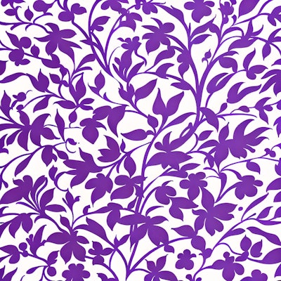 purple pattern.botanical,flower,ivy