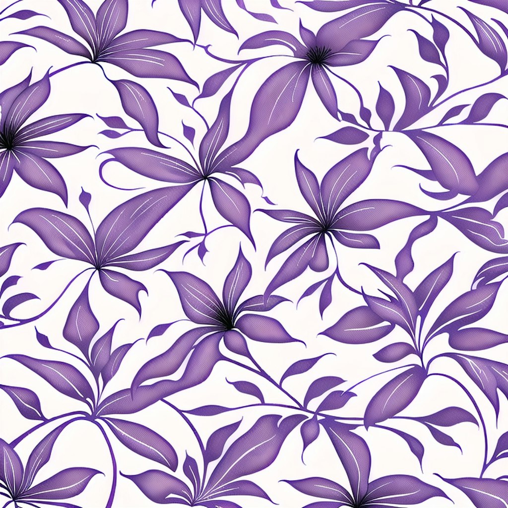 purple pattern.botanical,flower,ivy