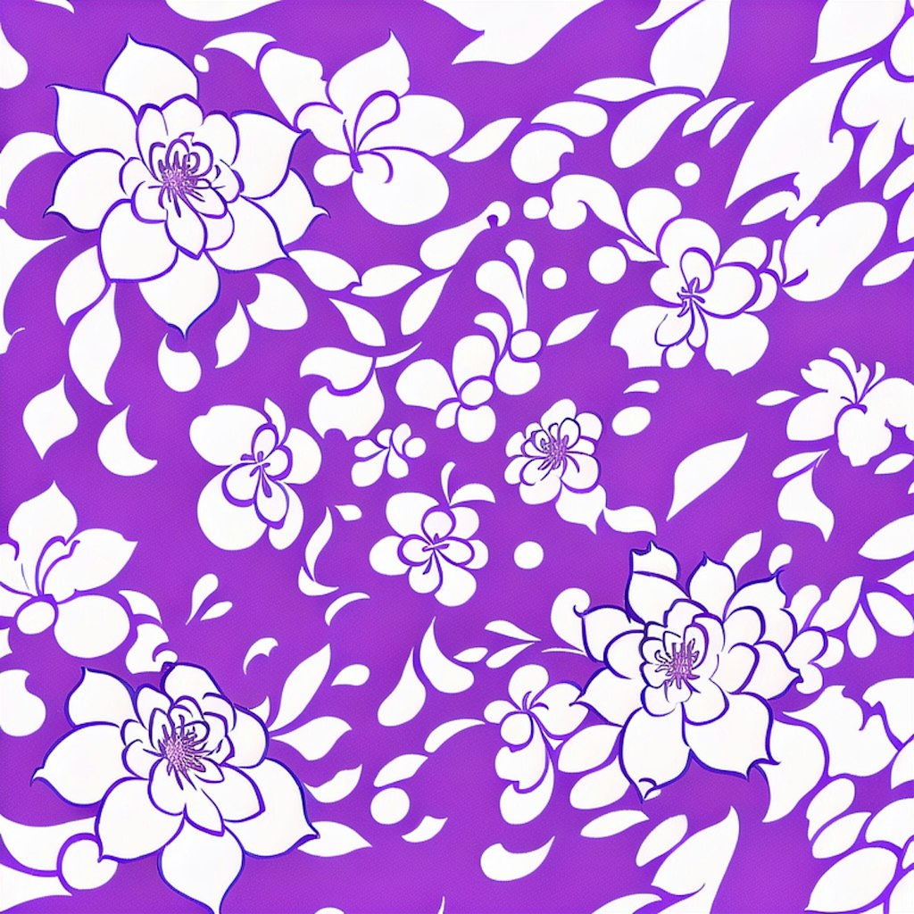 purple pattern.botanical,flower,ivy