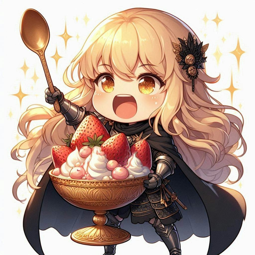 聖杯パフェとちびエリザベス