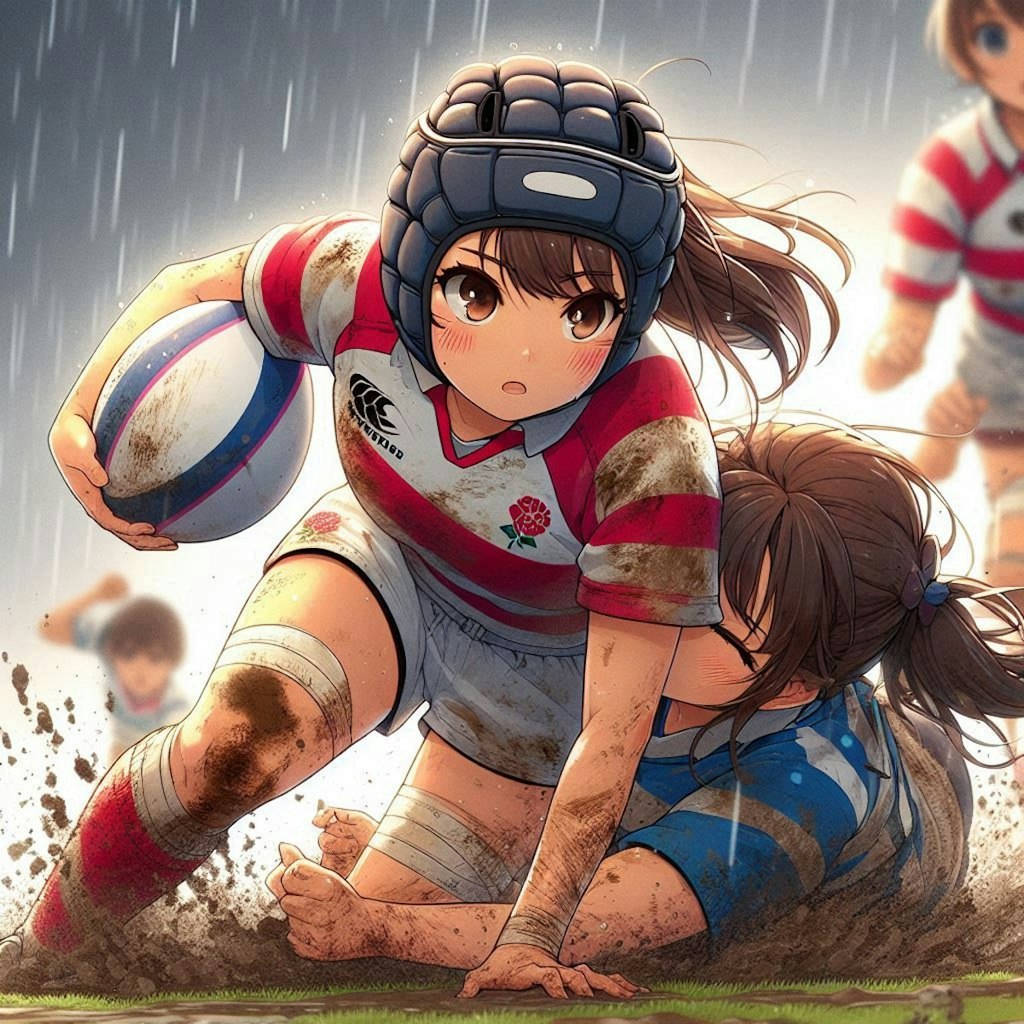 🏉泥まみれの女子ラグビー 97