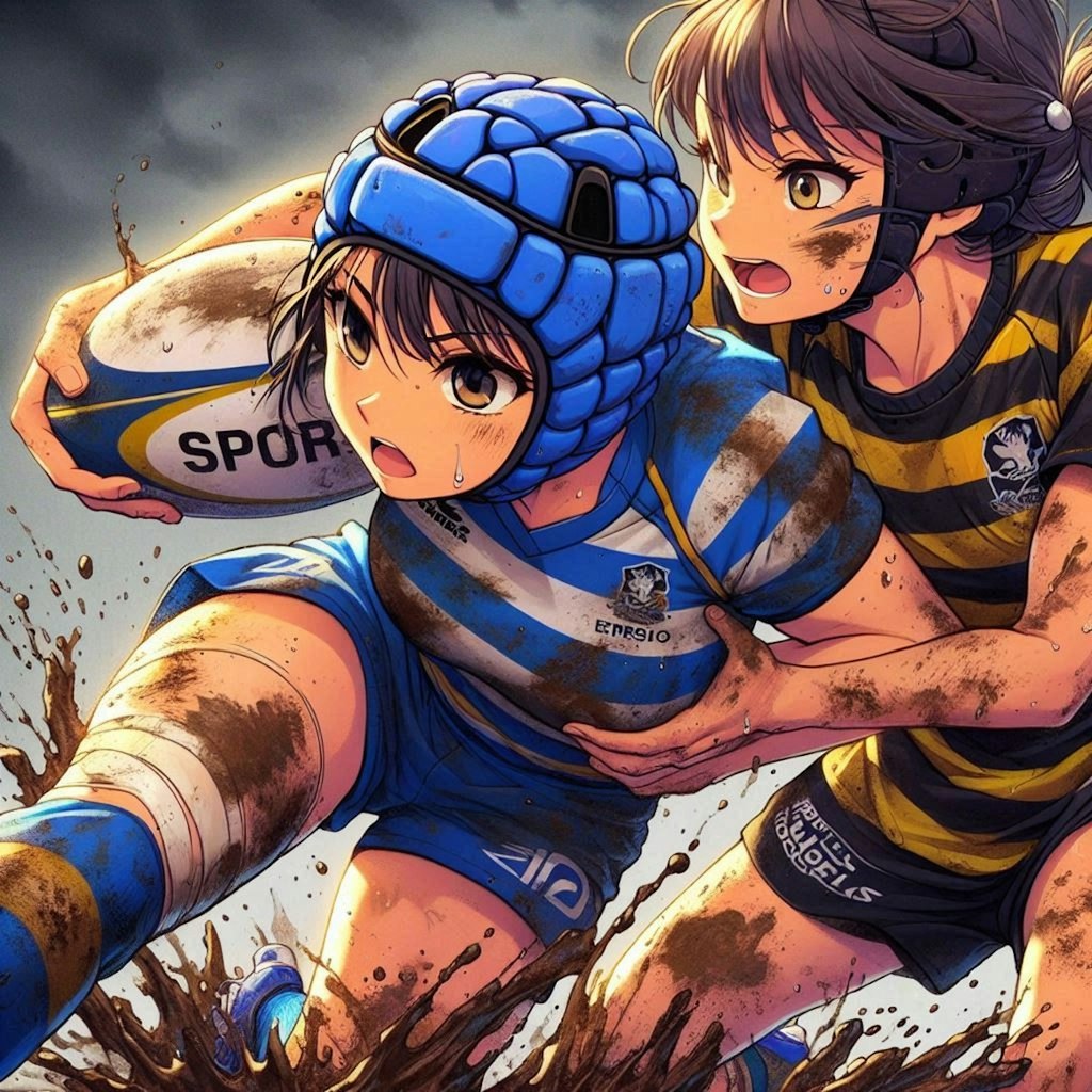 🏉泥まみれの女子ラグビー 97