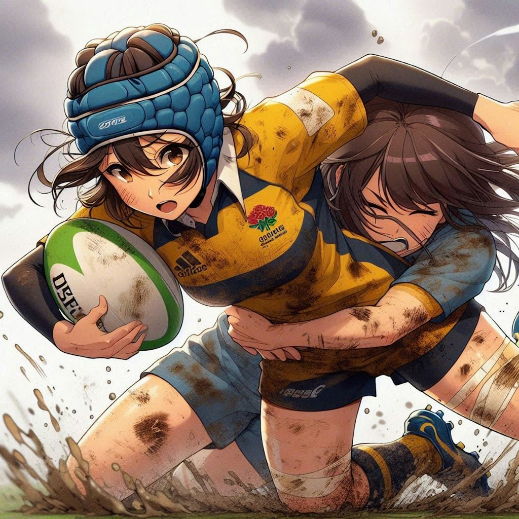 🏉泥まみれの女子ラグビー 97