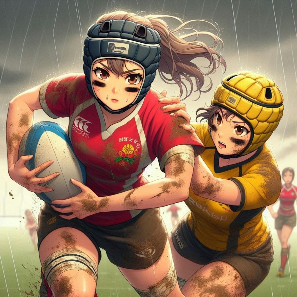 🏉泥まみれの女子ラグビー 97