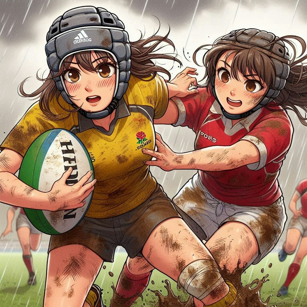 🏉泥まみれの女子ラグビー 97