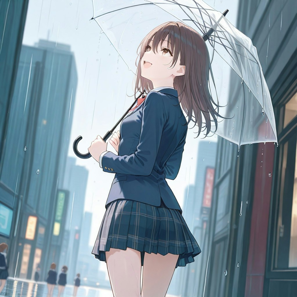 傘持ってきて良かった