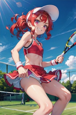 姫様とテニス