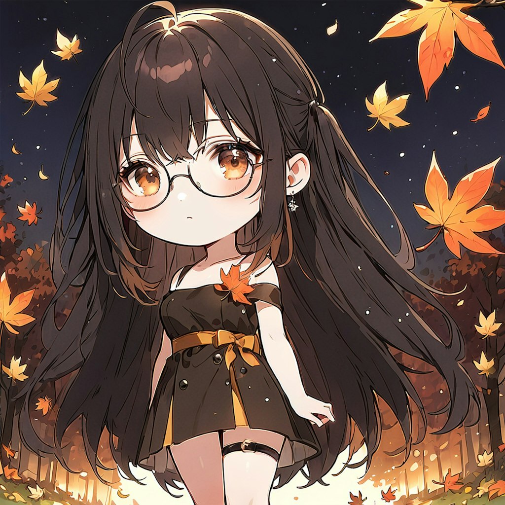 夜紅葉