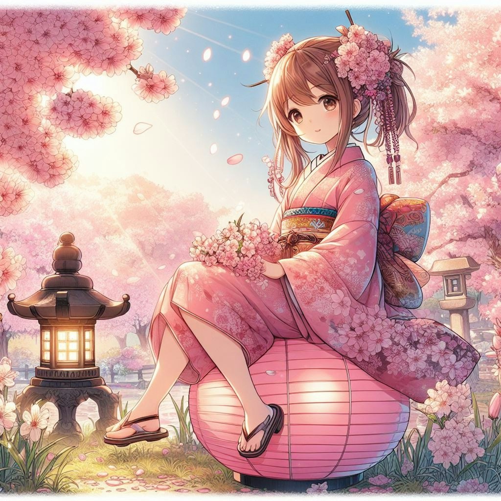 桜の少女といしころ