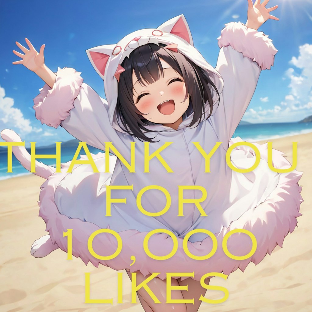 10,000いいね、ありがとうございます！