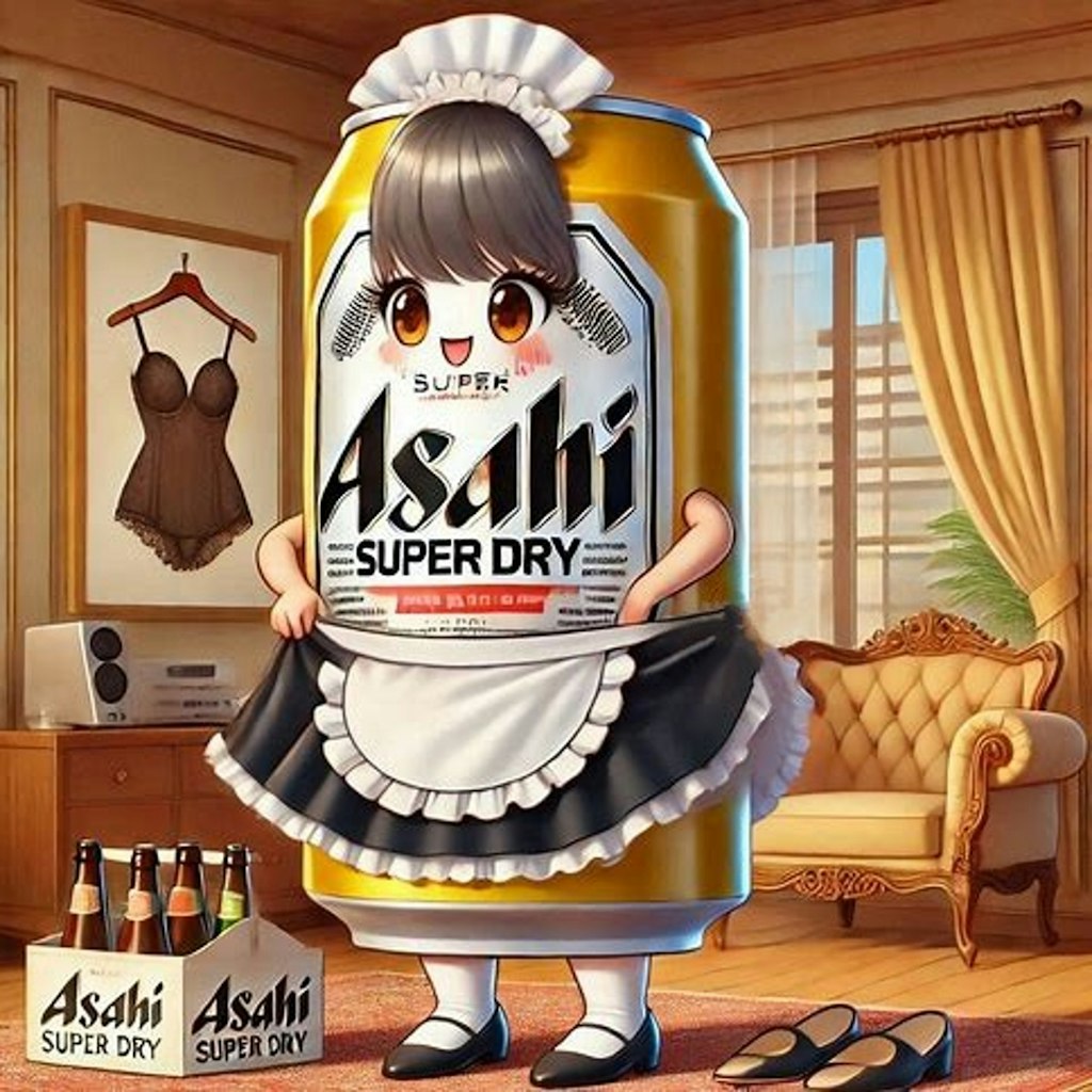 従者のビール缶とお嬢様