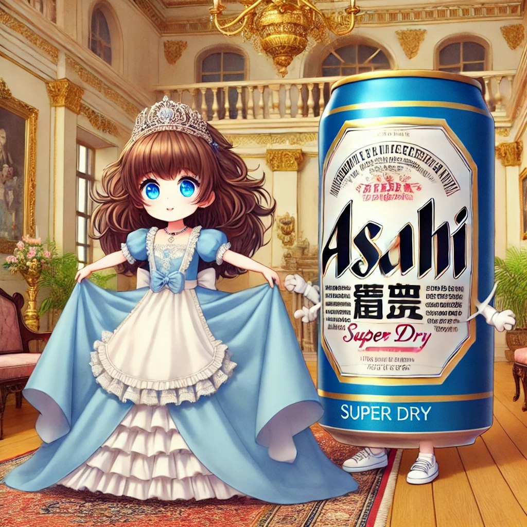 従者のビール缶とお嬢様