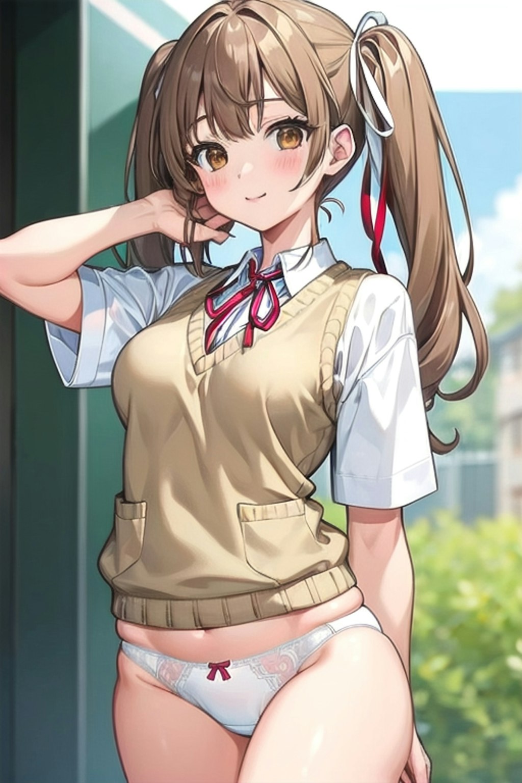 School twintails girl