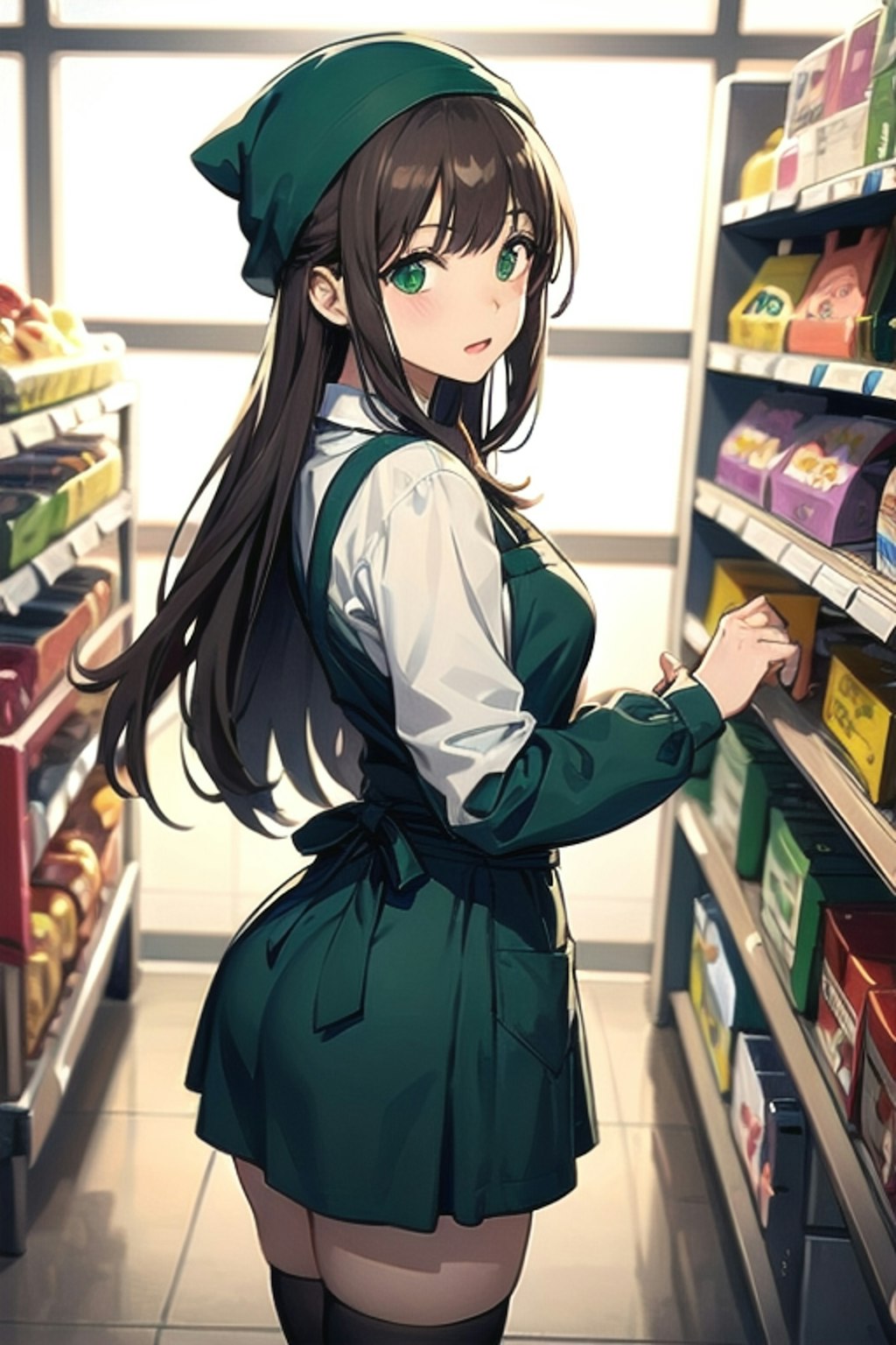 まみちゃん、棚にびっくり！