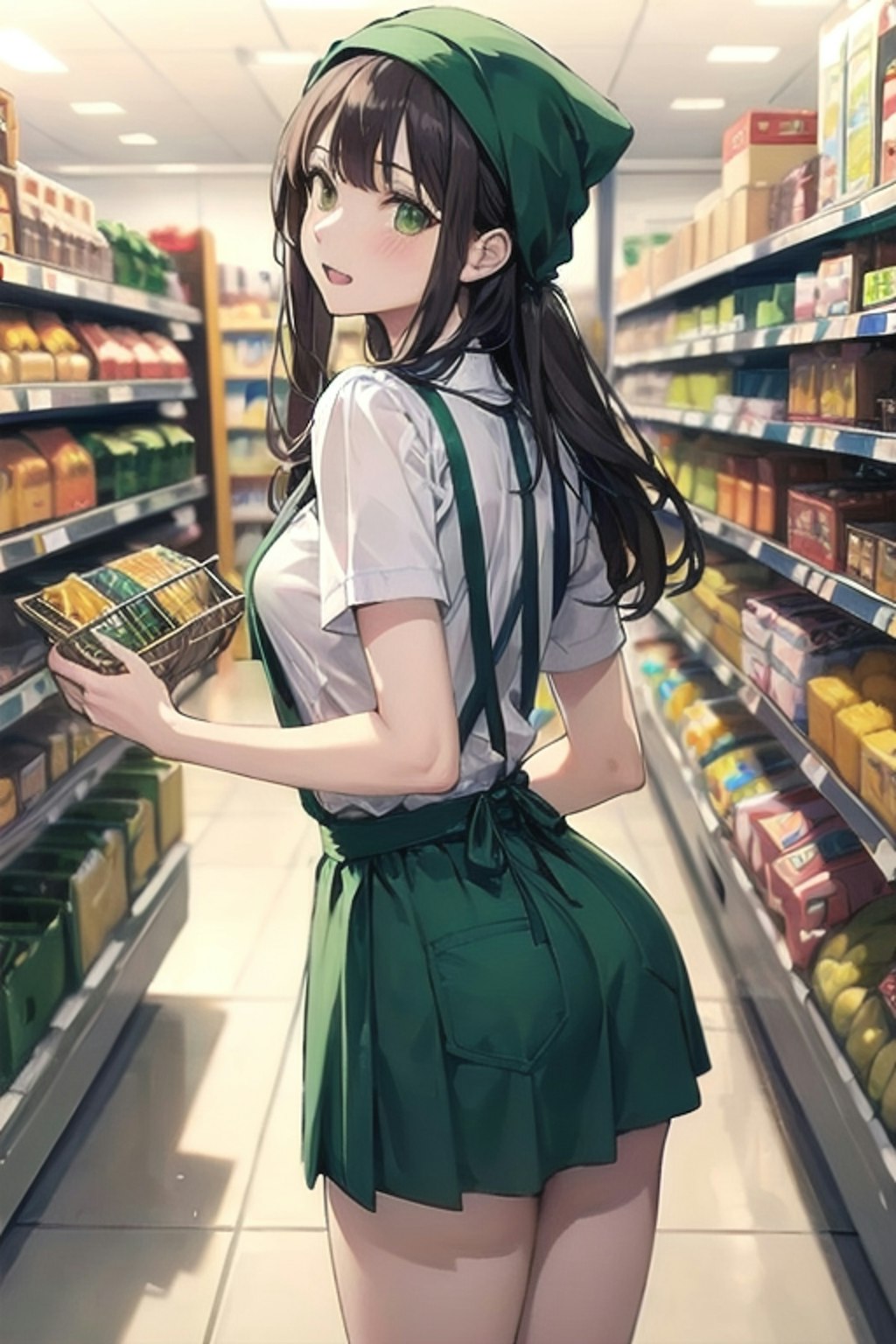 まみちゃん、棚にびっくり！
