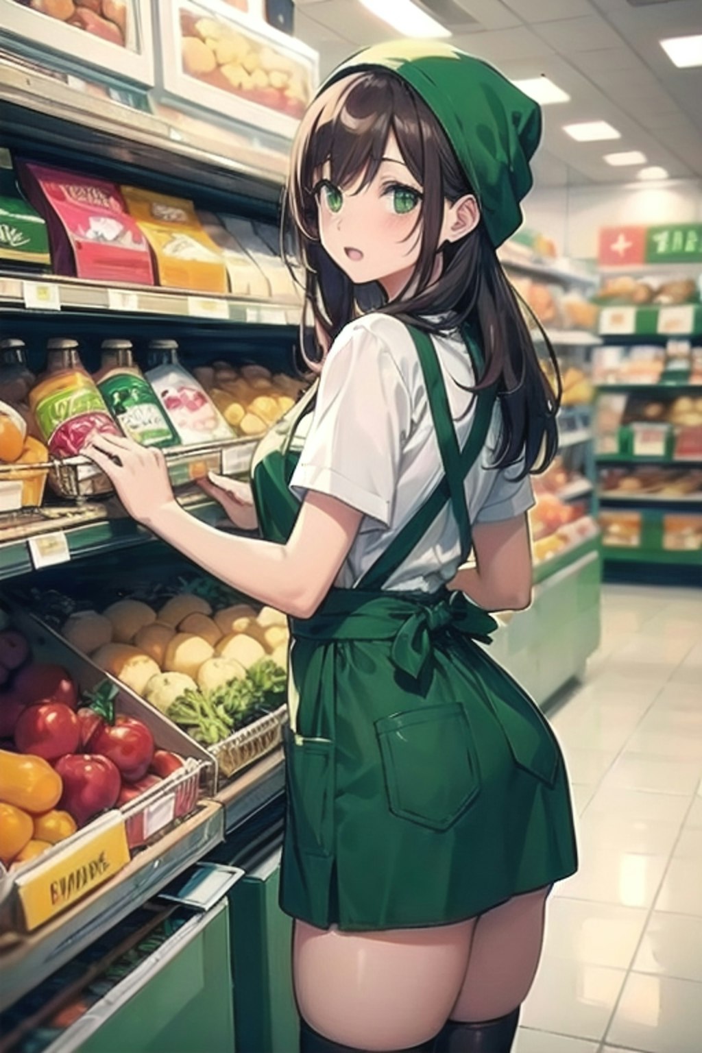 まみちゃん、棚にびっくり！