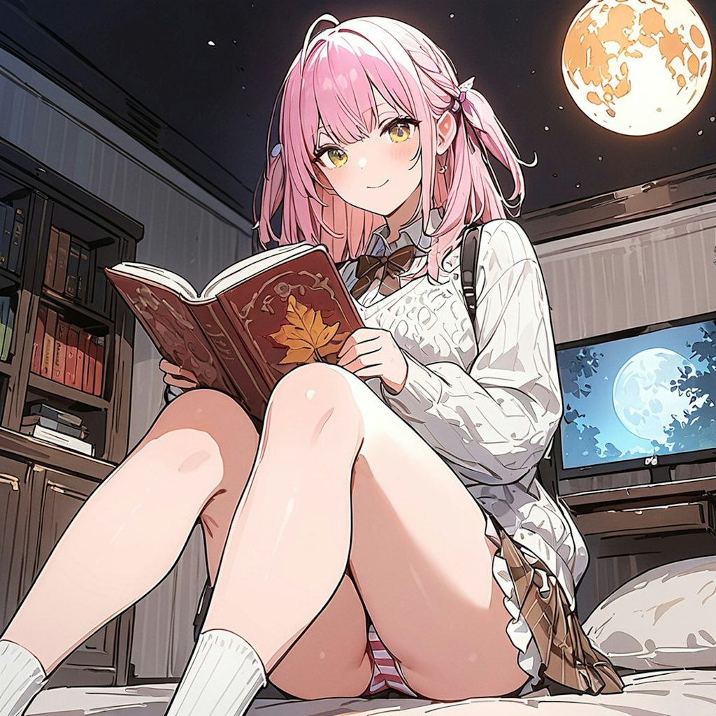 お月見読書