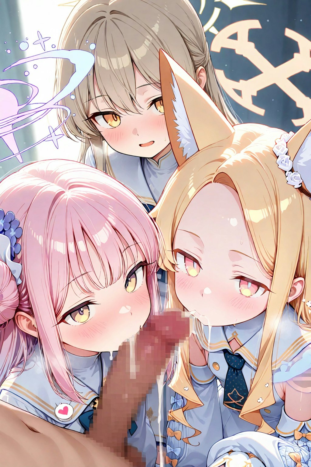 ブ〇アカ みんなでご奉仕