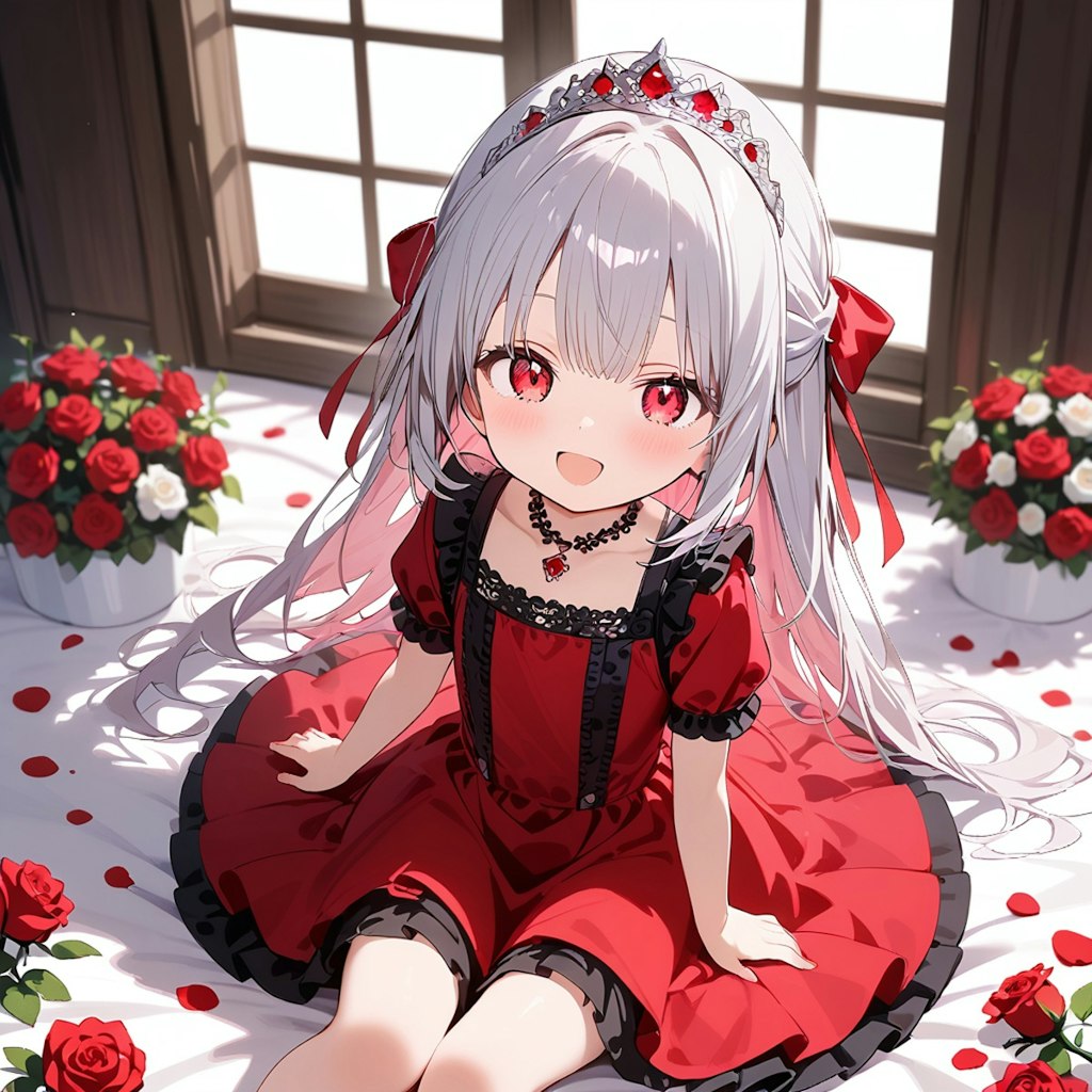 手作り薔薇園でまったりベルローゼ