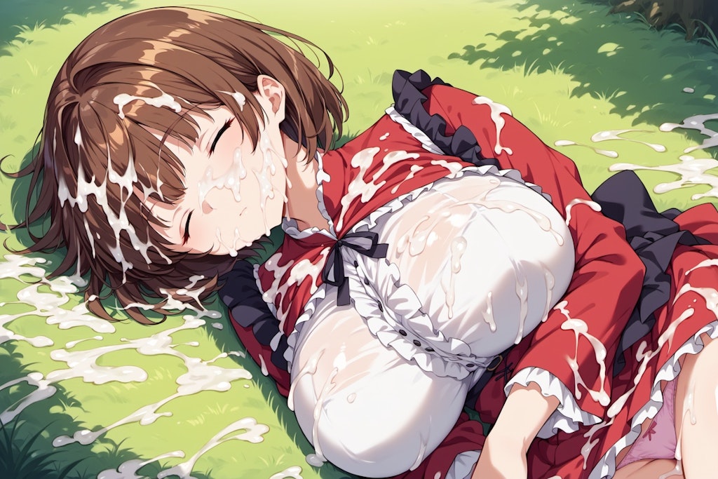 すやすやお姉さんにこっそりぶっかけ4