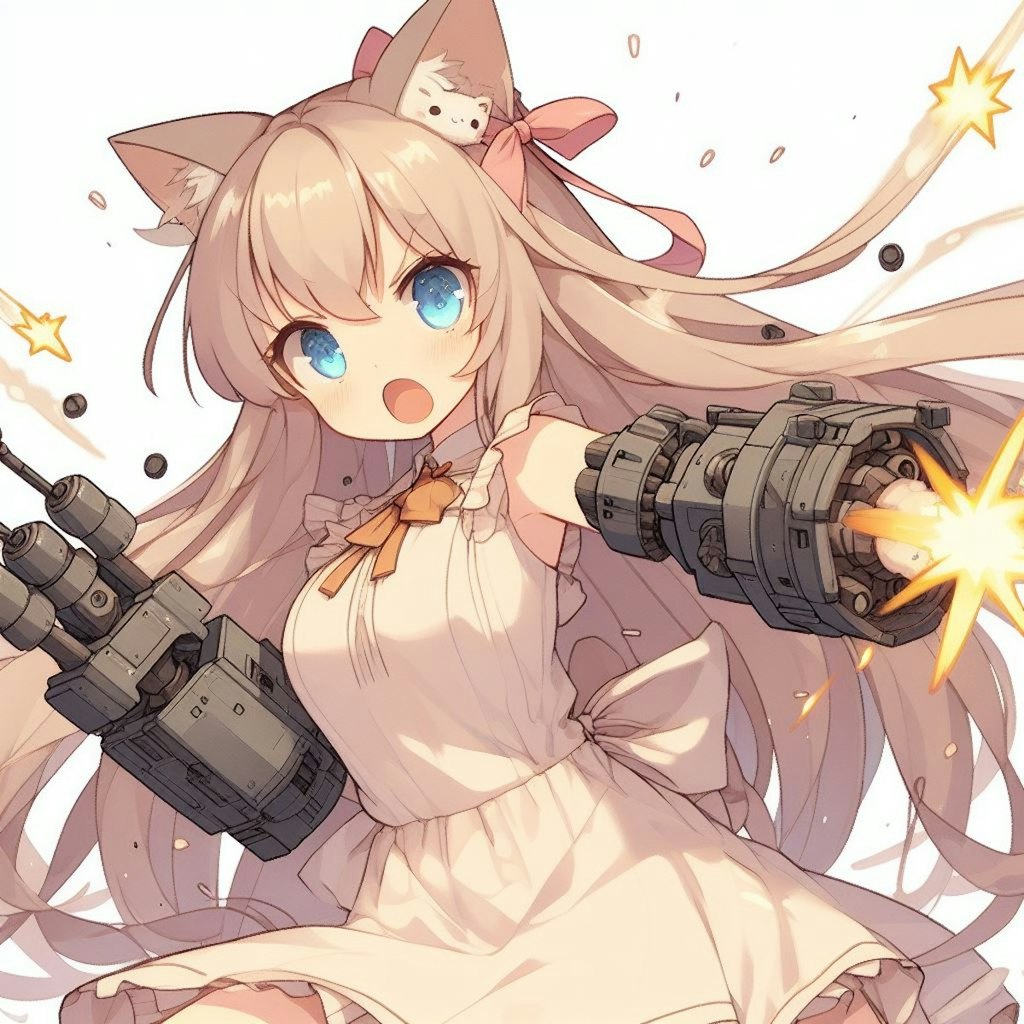 手を武器にして戦うミリアちゃん