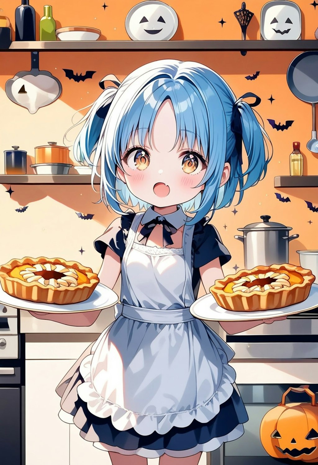 ハロウィンのパイ焼けたよ