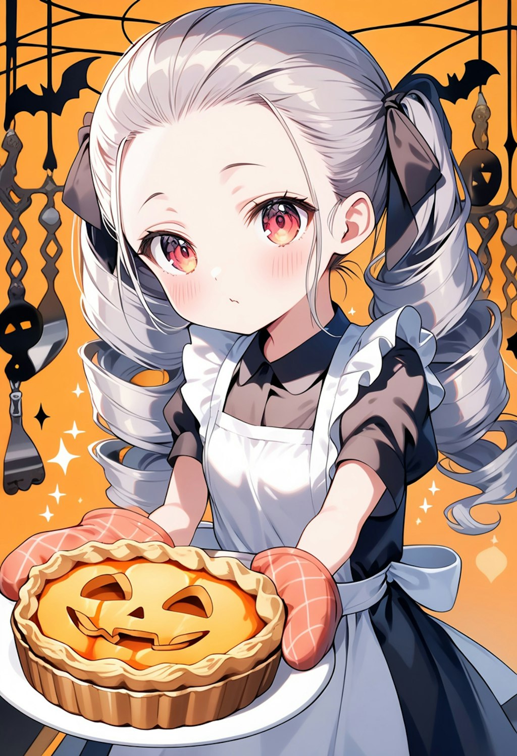 ハロウィンのパイ焼けたよ