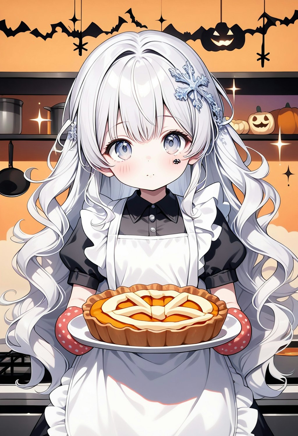 ハロウィンのパイ焼けたよ