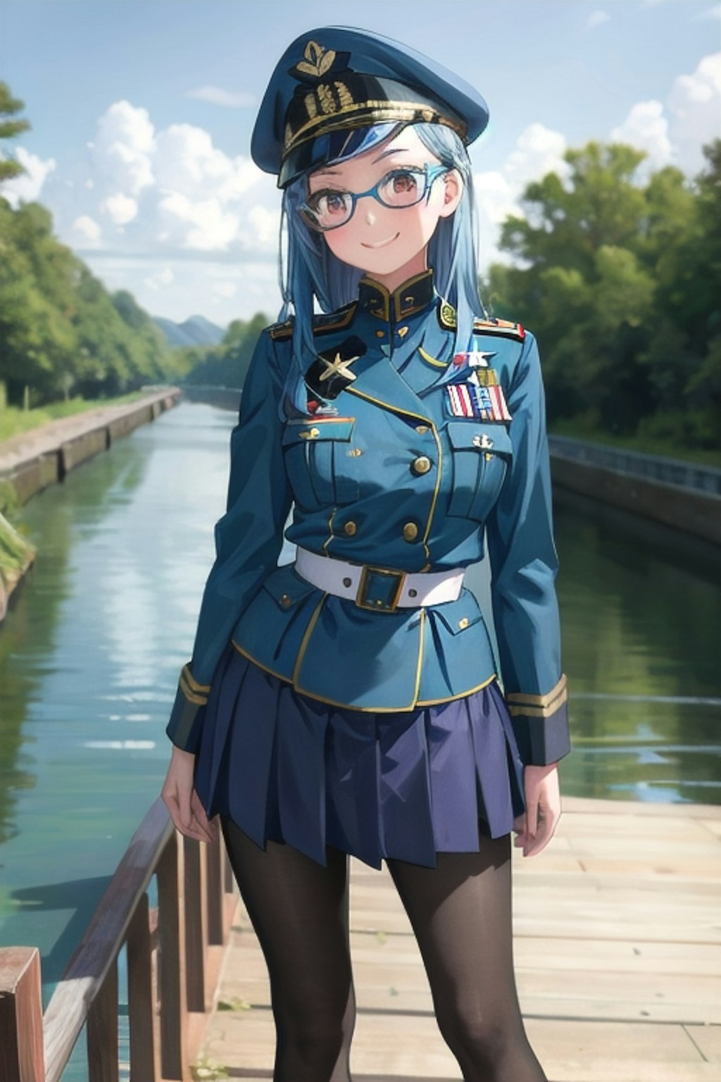 軍服の女の子