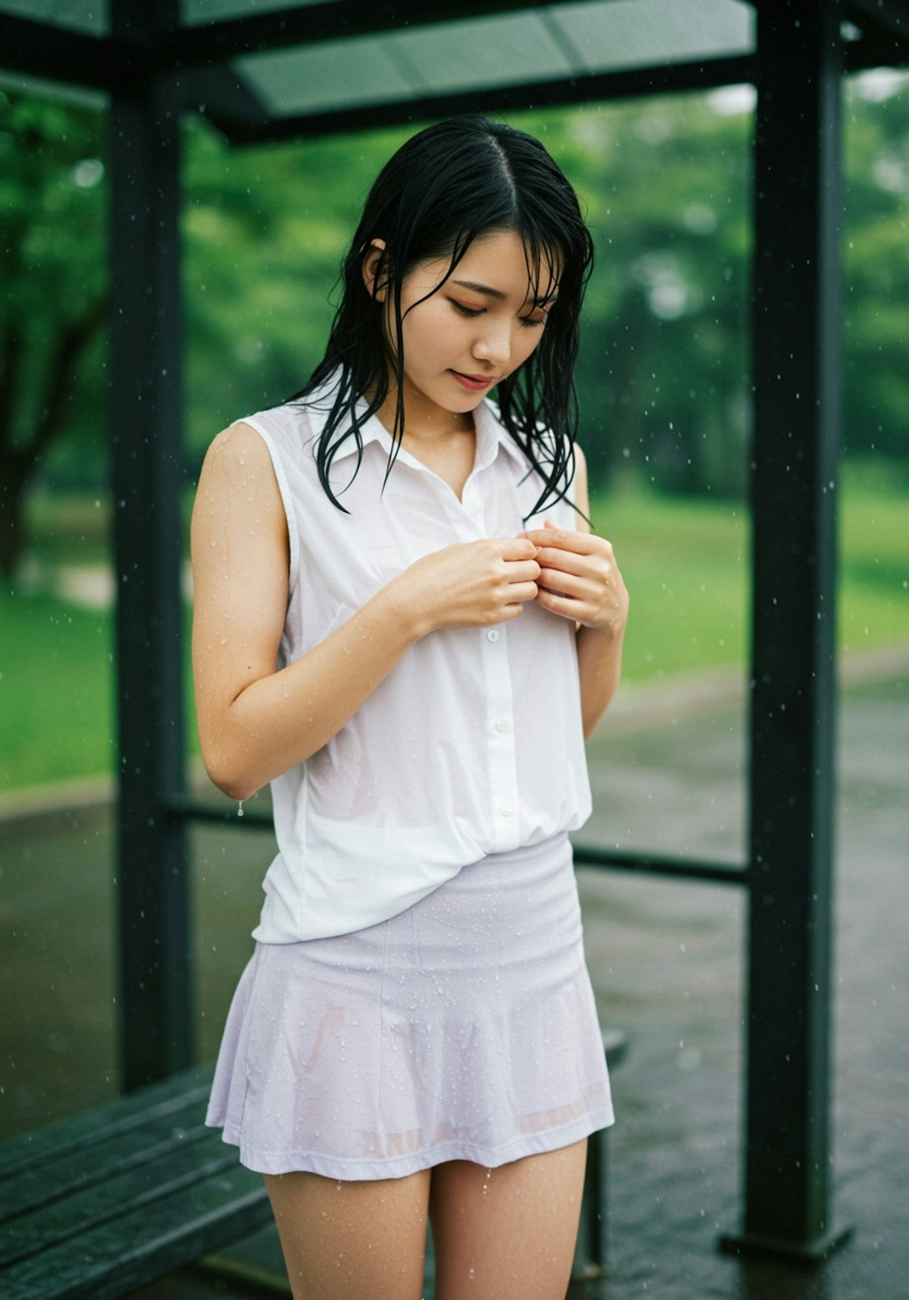 突然の雨