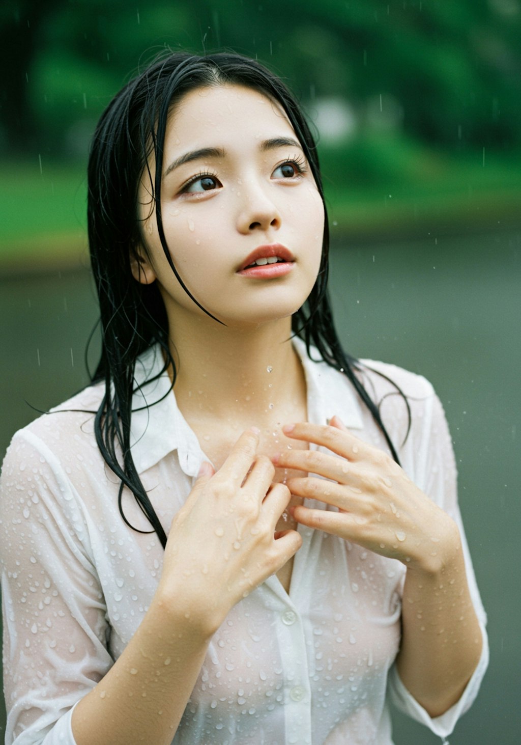 突然の雨