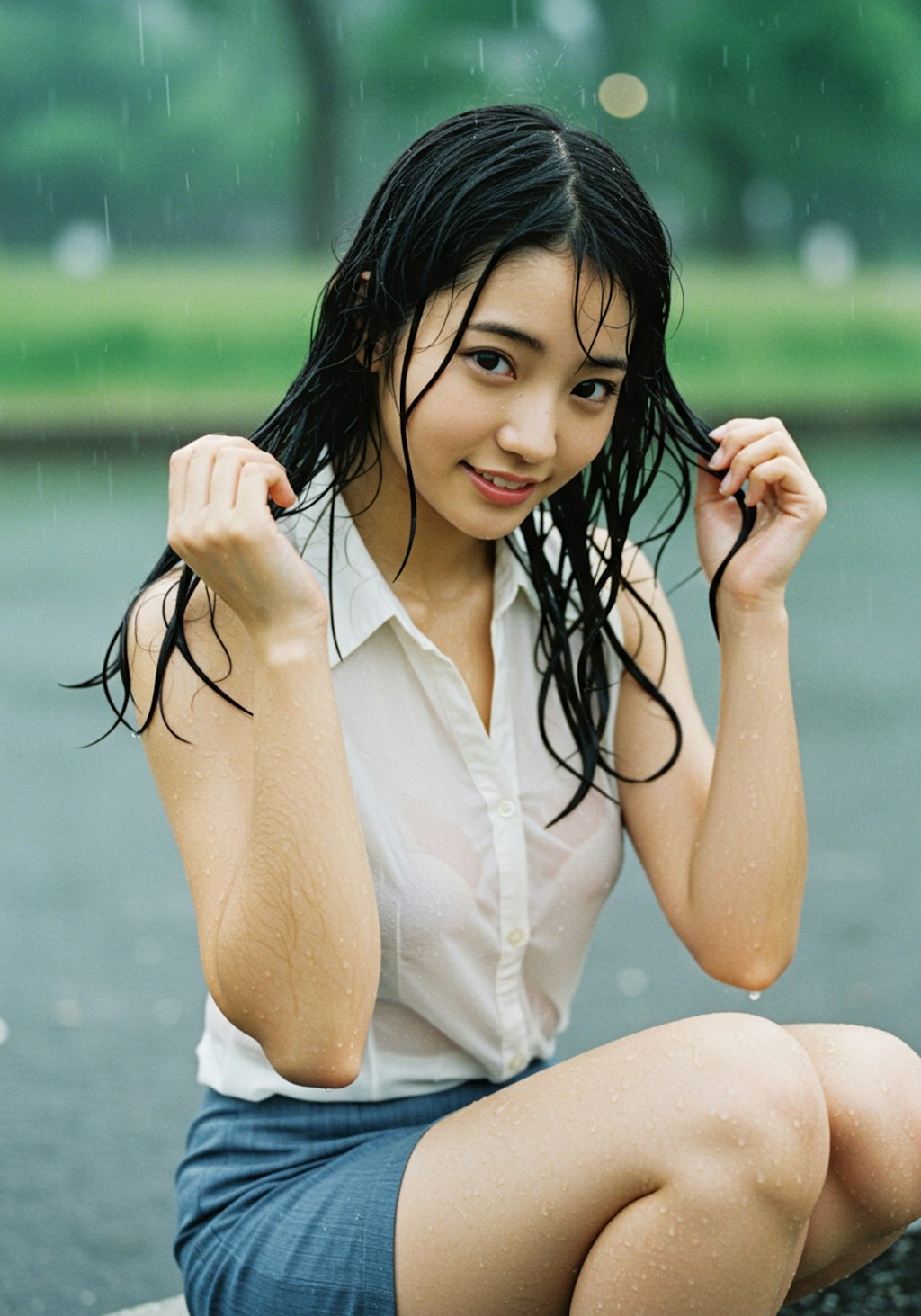 突然の雨