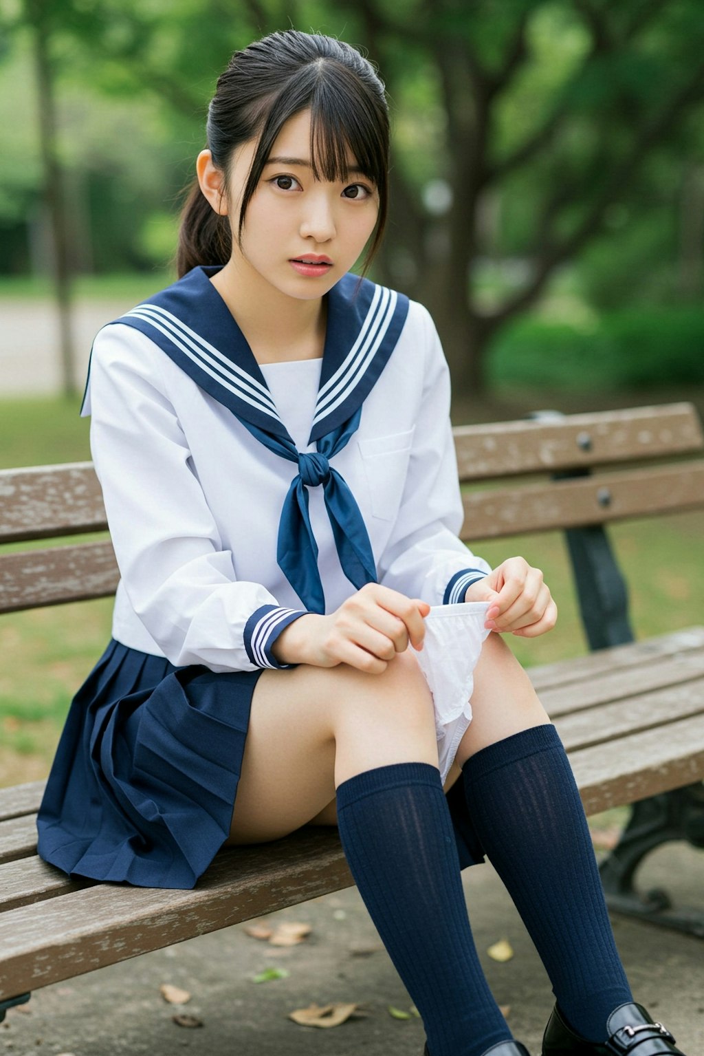 【破廉恥制服】わかりました…下着お譲りします…