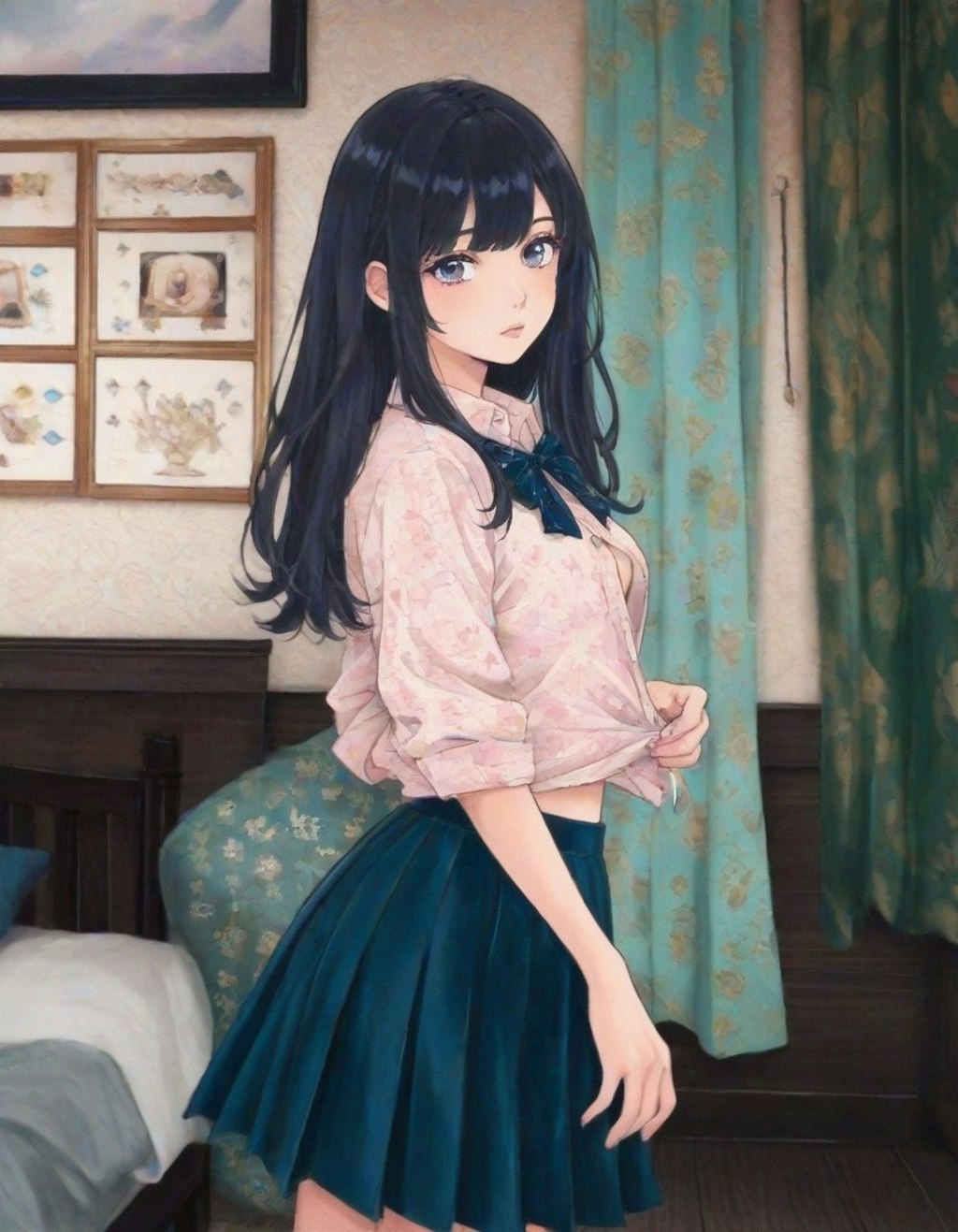実はつけてない子