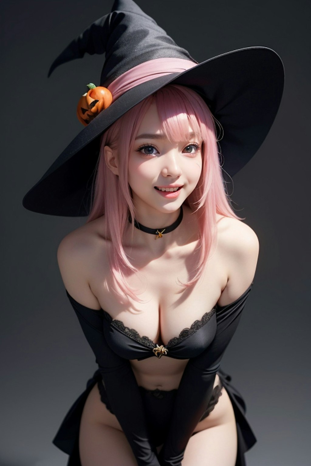 ハロウィンコスプレ ピンク5