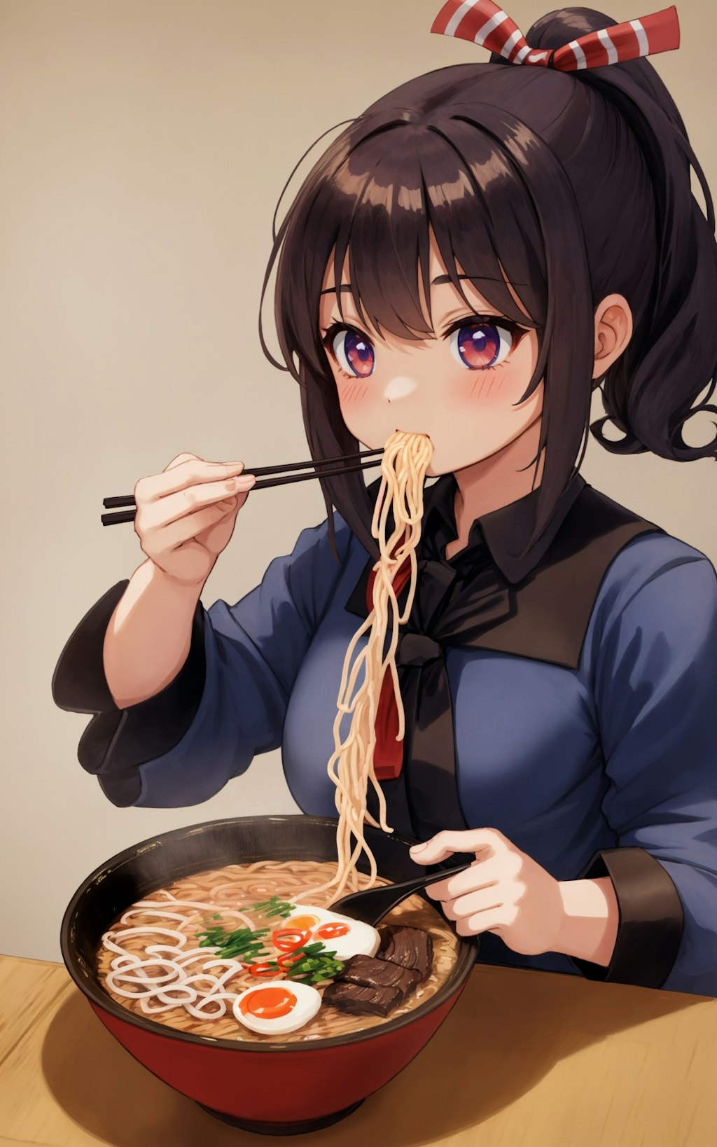 ラーメン美味しいよ。ちゃらら～らら、ちゃららららら～♪