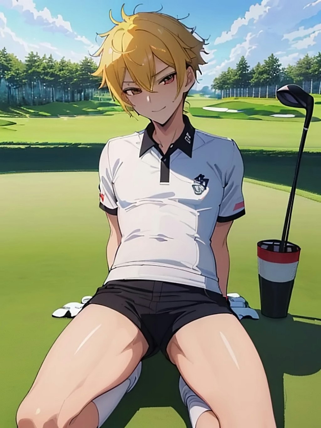 ゴルフ少年　【金と黒】