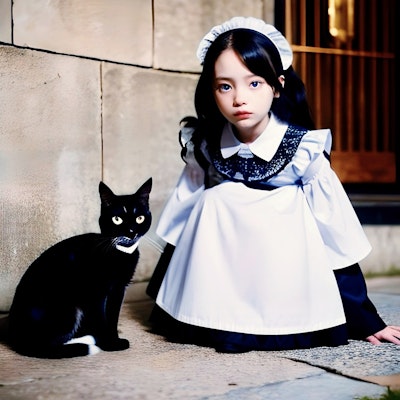 Mysterious Maid Kitten