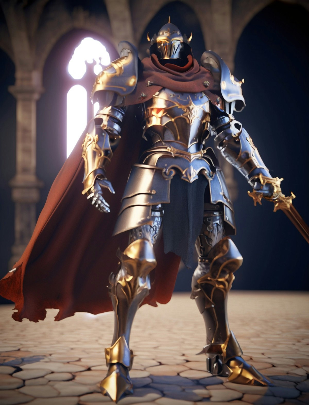 鎧の騎士 - 金属工芸