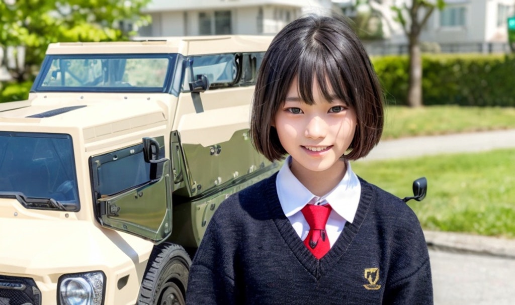 軍用車通学