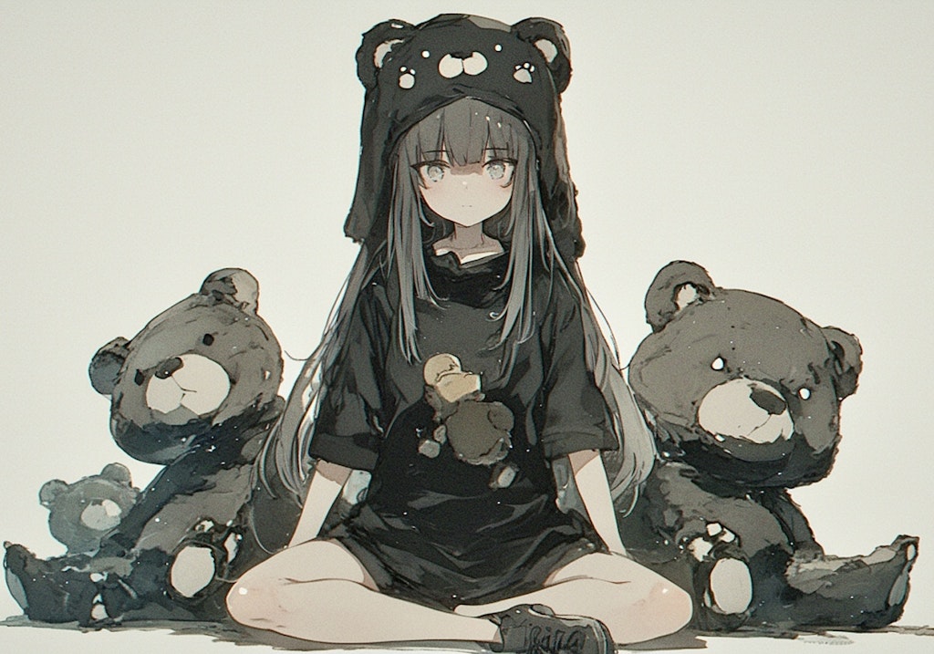 Tシャツ✖︎くま娘🐾