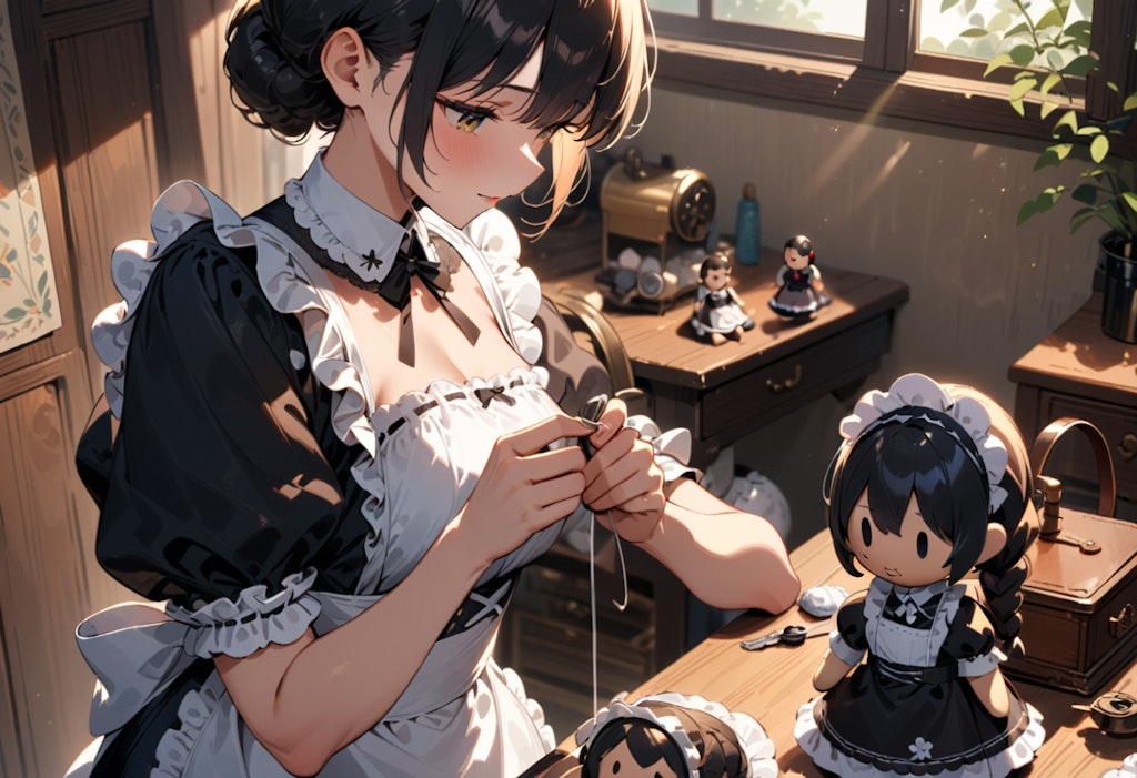 a handmade maid doll made by a maid