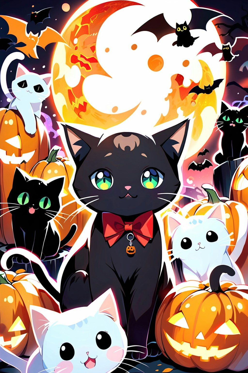 ハロウィン　猫