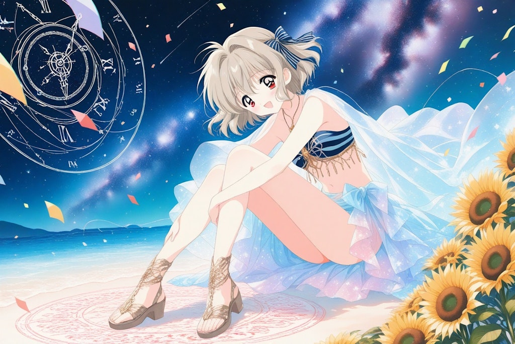 海だー