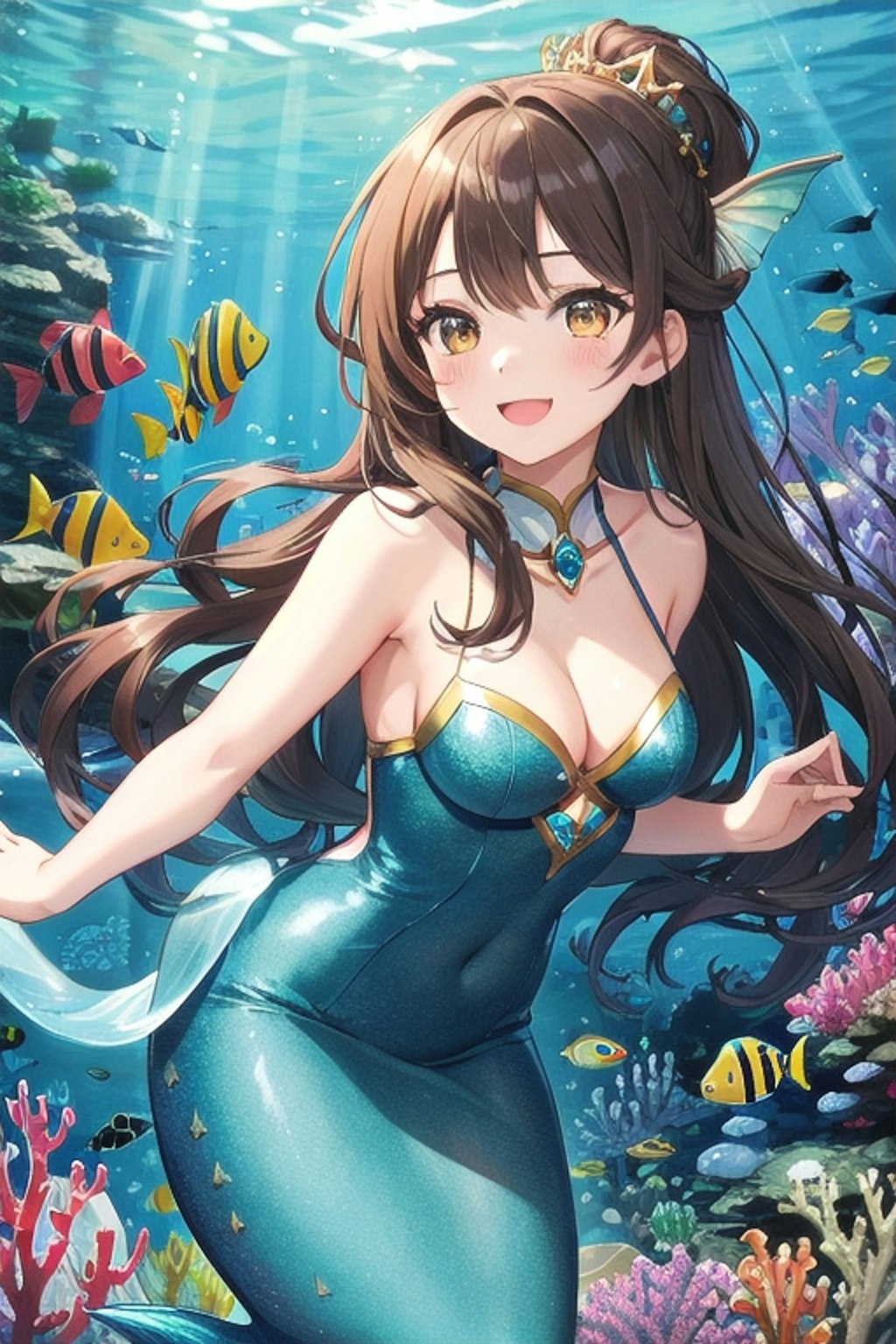 可愛いなごみ人魚🧜🏻‍♀️🪸🫧💕