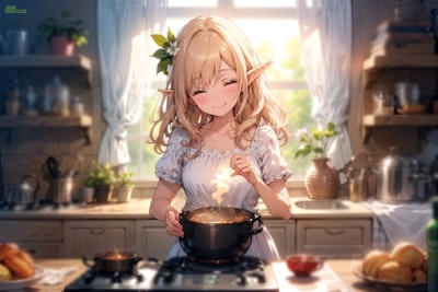 Elf preparing a meal 28