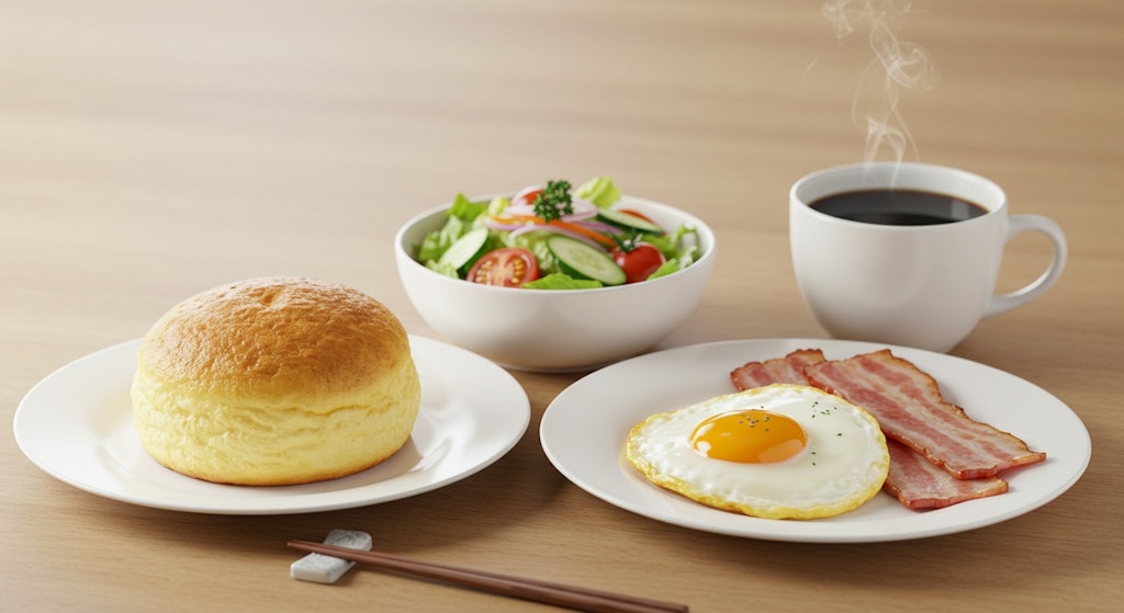 深夜食堂の深夜帯休業日のお知らせと朝食セット