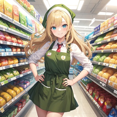 まな板割実施中!(スーパーで働くV4Bちゃん)