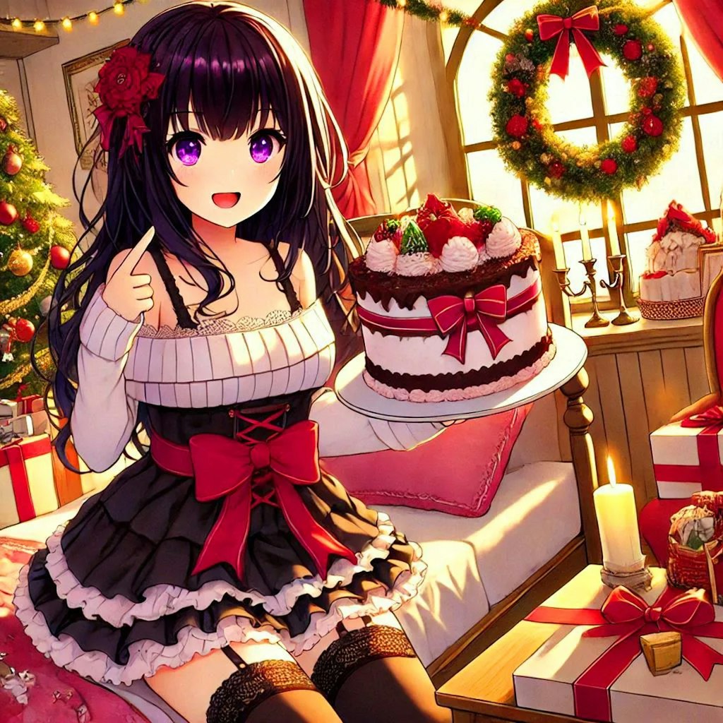 クリスマスケーキと、うちの子★その2(11枚)