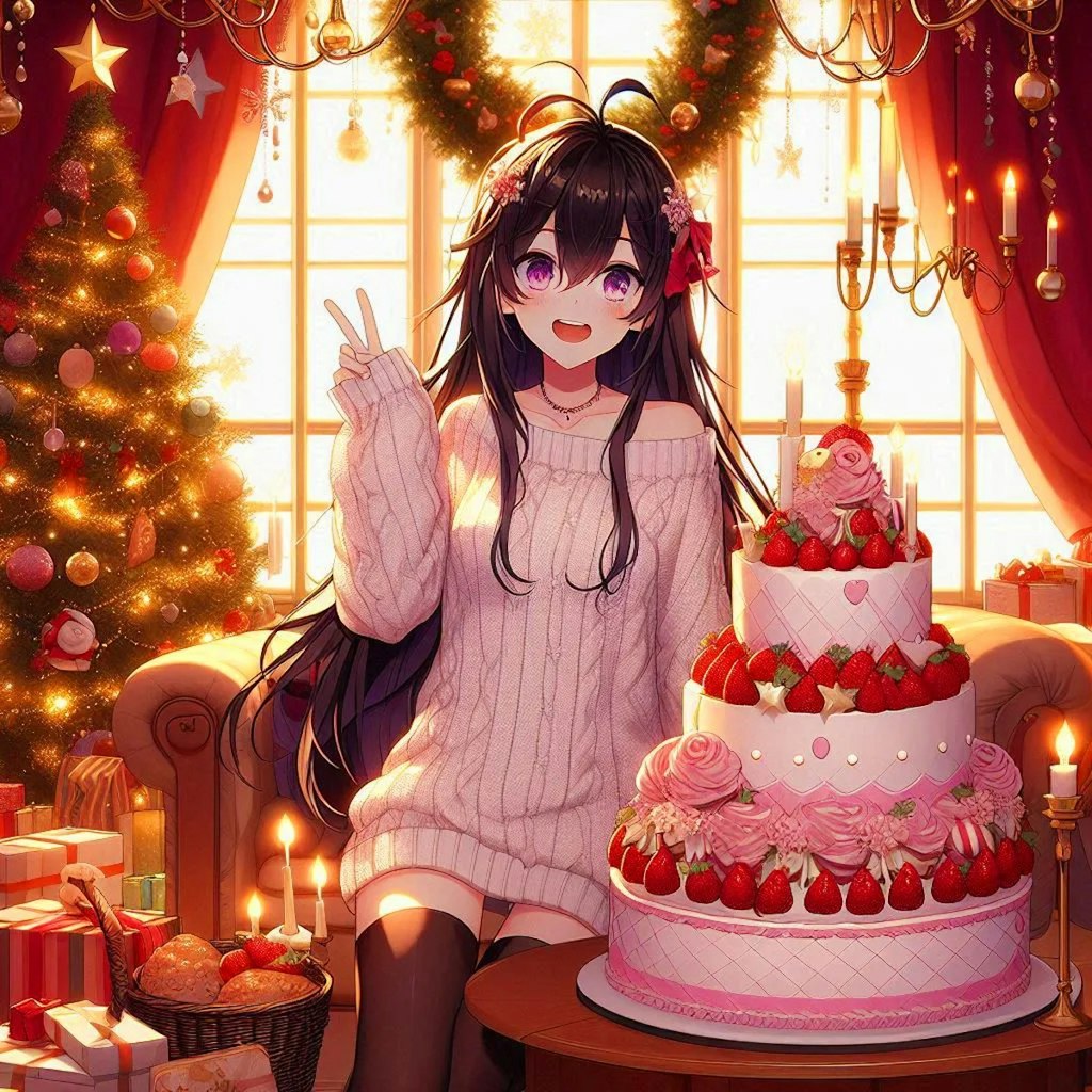 クリスマスケーキと、うちの子★その2(11枚)